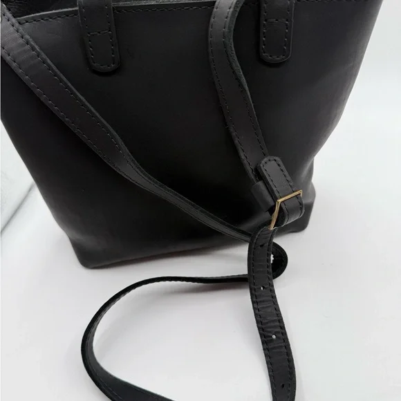 Portland Leather Black Tote Bag - Picture 7 of 13